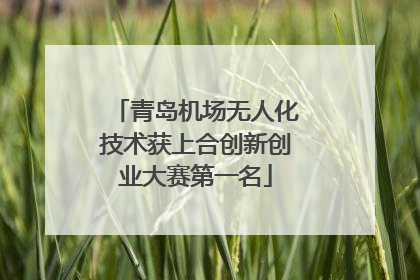 青岛机场无人化技术获上合创新创业大赛第一名